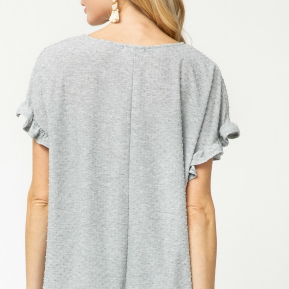 Swiss Dot Ruffle Top NWT - Picture 6 of 7